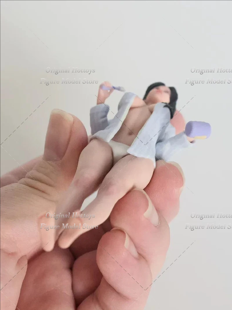 In Voorraad 1/18 Schaal Vrouwelijke Soldaat Vroege Riser Pure Meisje Mini Sculptuur Volledige Set Ongeveer 9.2 cm Action Figure Model pop Geschenken