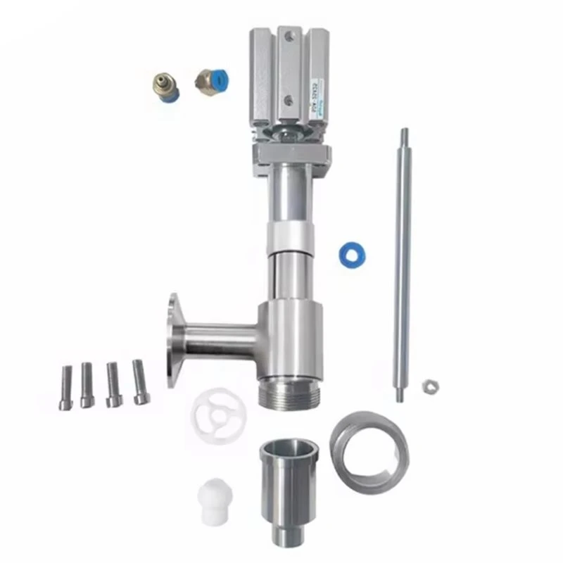2026 Hot Style Pneumatic Filling Head Anti-Drip Design, 304SUS Stainless Steel Filling Machine Discharge Nozzle