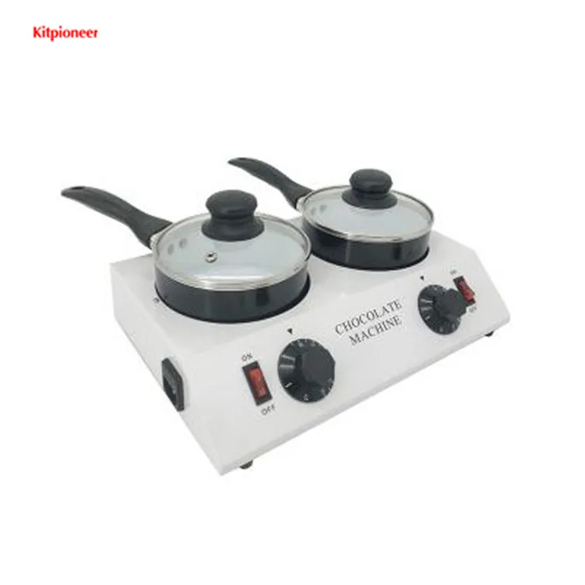 2 Pots Electric Melting Furnace DIY Baking Tools Chocolate Melter Chocolate Melting Furnace Machine