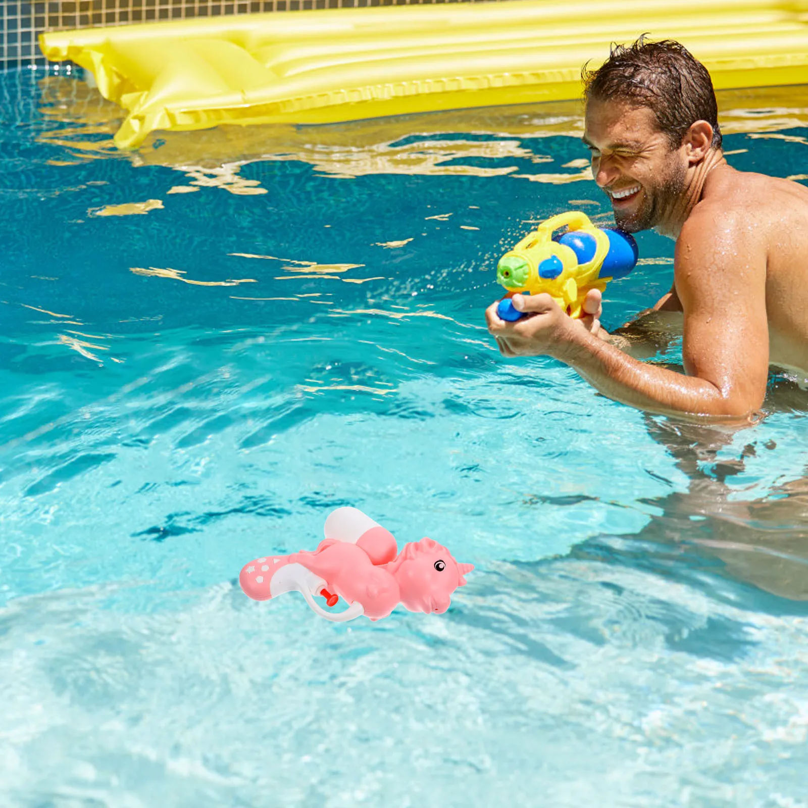 

4 pcs Unicorn Water Gun For Kids Cute Cartoon Splash For Summer Outdoor Play Pool Beach Durable Children'S Water