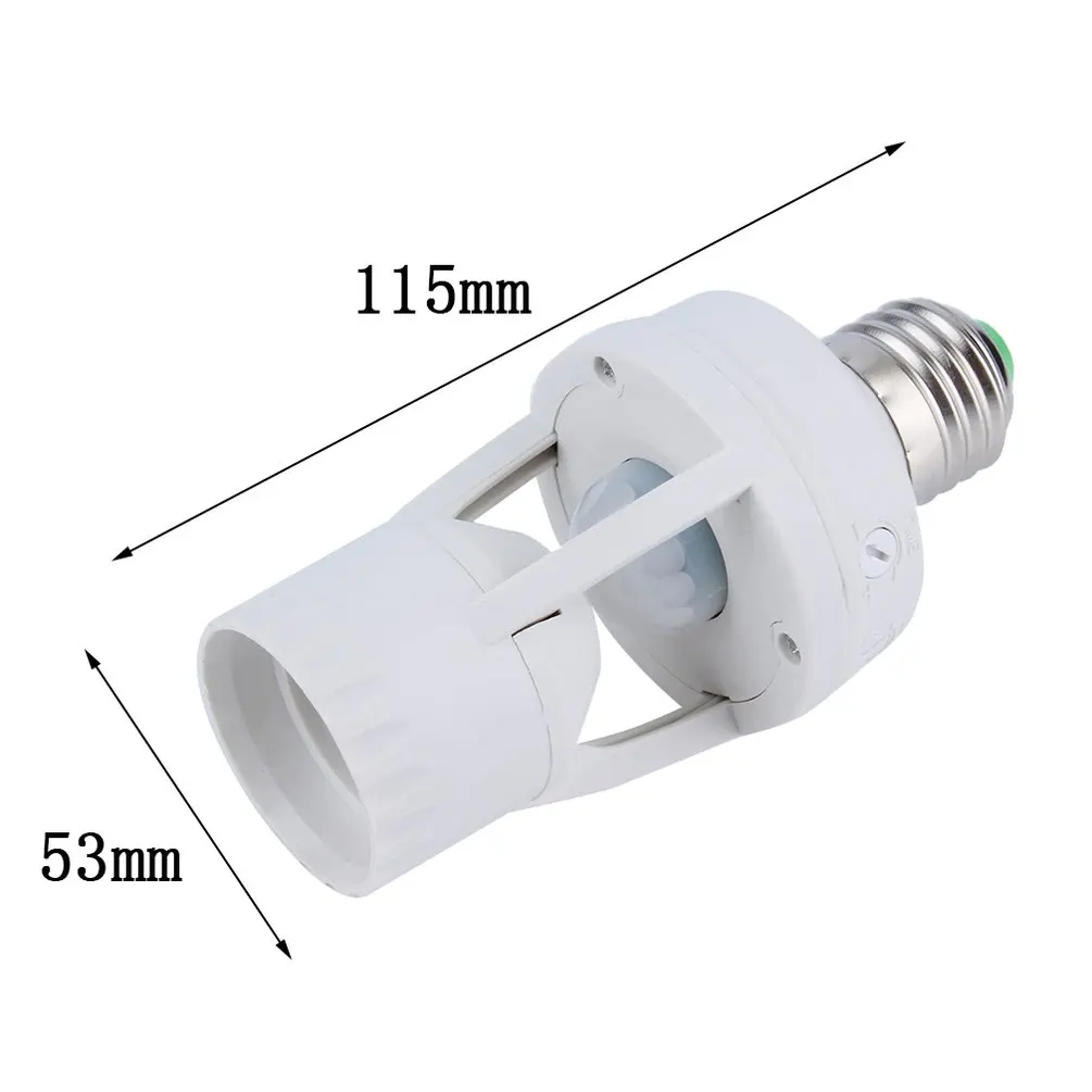 110V-240V E27 Lamp Base Infrared Motion Sensor Light Switch Holder Socket Adapter E27 Converter Lighting Accessories