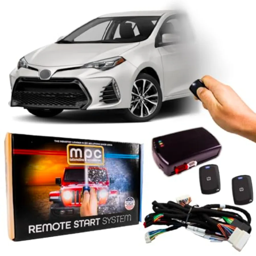 

MPC Remote Start Kit for Toyota Corolla 20142019 Models with Plug N Play Installation Long Range Remotes Included Push to Start