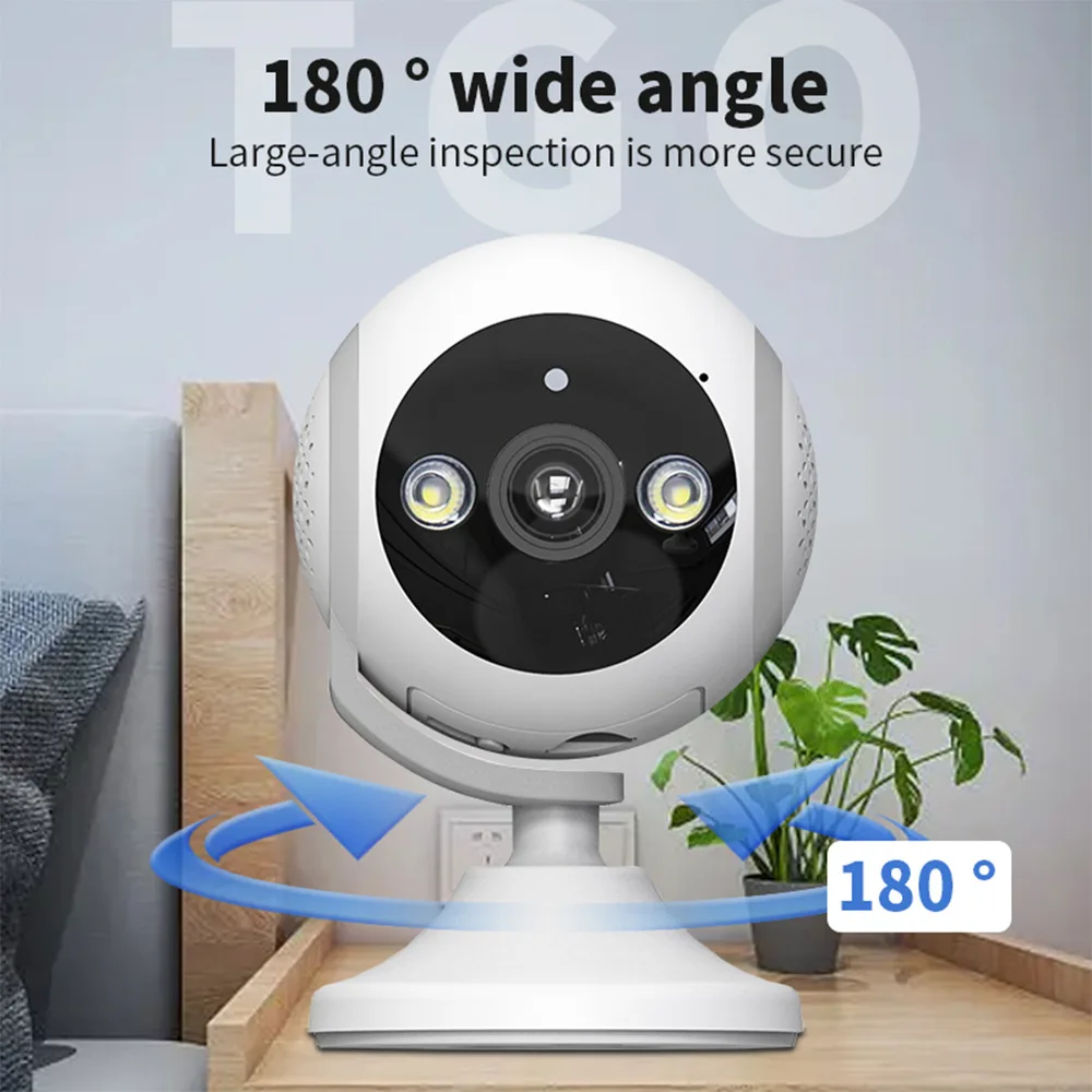 

3MP 1296P Carecam APP 180Degree Wide Angle Full Color IP Dome Camera AI Humanoid Detection Home Seucity CCTV Baby Monitor
