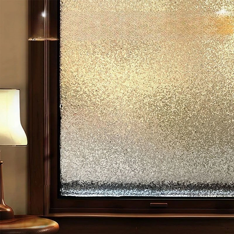 Retro matte window glass sticker anti-light, opaque bathroom privacy glass window