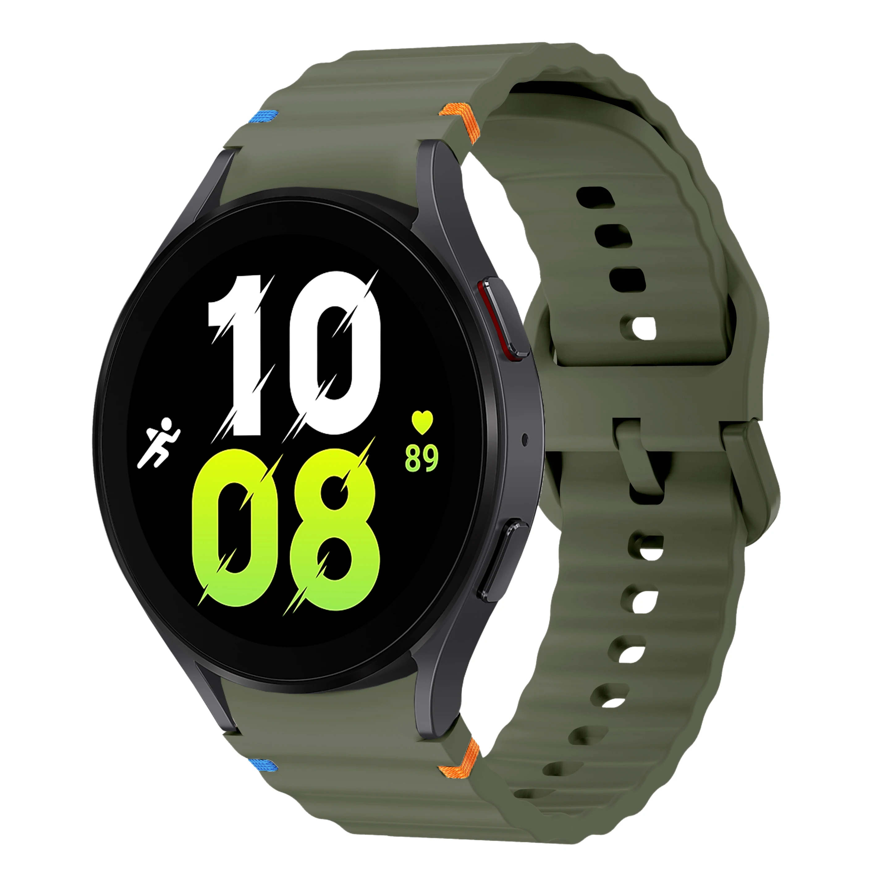 Pulseira para samsung galaxy watch 4 40/44mm, pulseira à prova d'água, fivela clássica, acessórios para galaxy watch fe 7 6 5 4