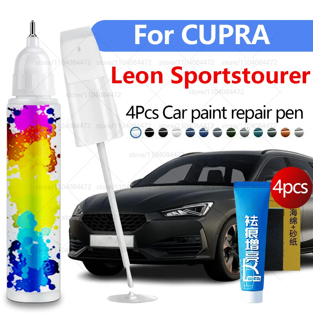 

Ручка для ремонта автомобильной краски для CUPRA Leon Sportstourer 2020-2025 годов, аксессуары для ремонта царапин, 4 шт., синее желание, бронза, серый, белый