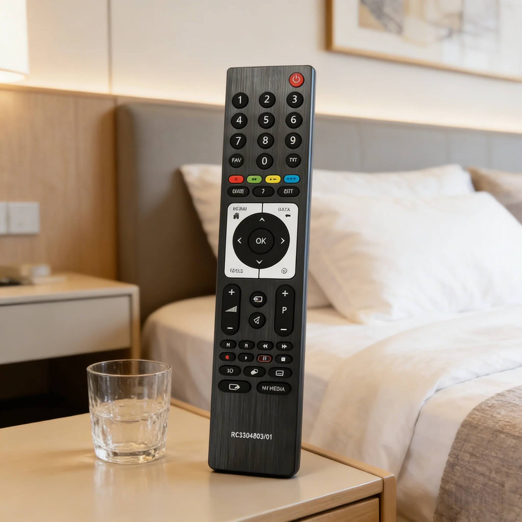 

Replacement Remote Control RC330480303 For Grundig TS3187R-2 3D TV No Programming Needed