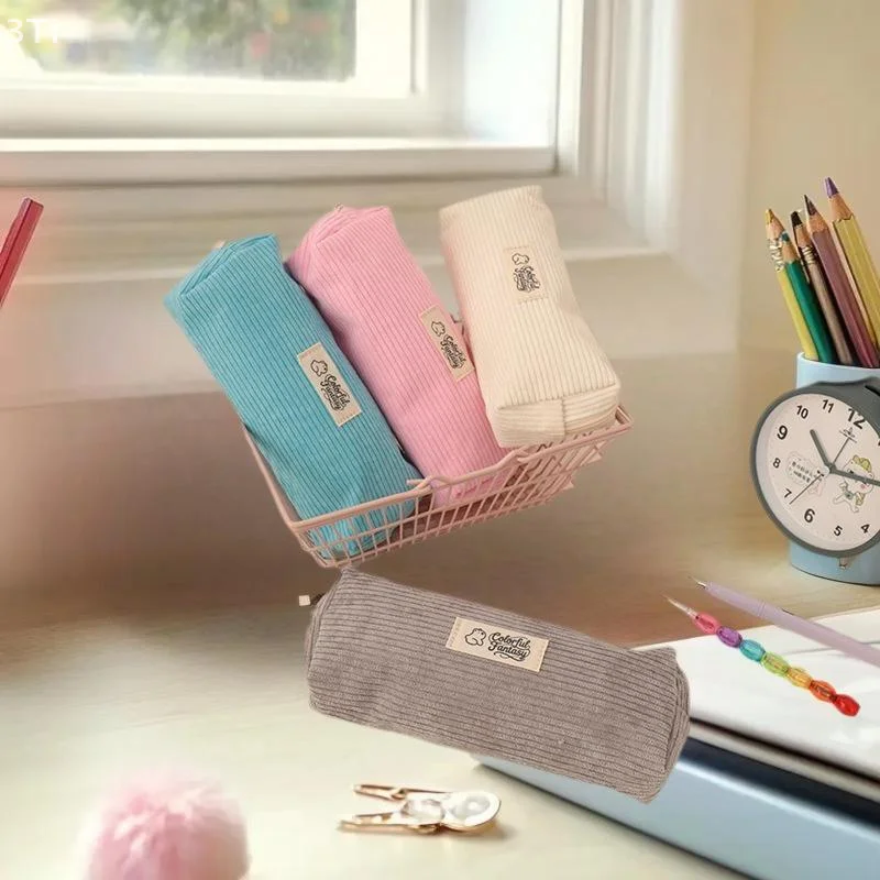 기발한 연필 가방 학생 학교 용품 케이스 작업 공간 필수품 여성 미용 보관 가방