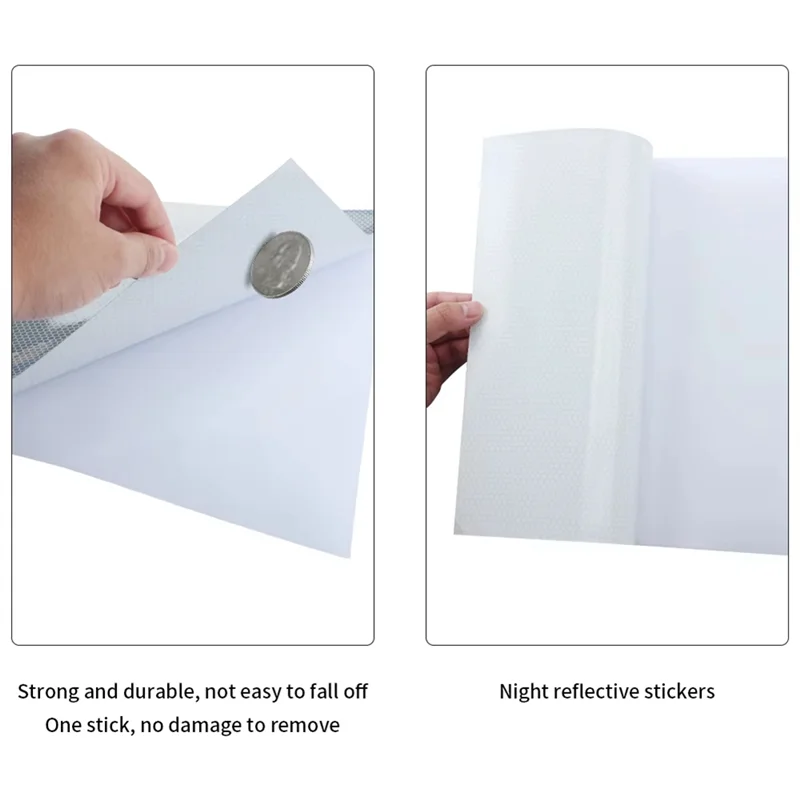 -ABGQ Night Reflective Tape 300X 300Mm For Bambu Lab H2D DIY Night Warning Anti-Collision Stickers