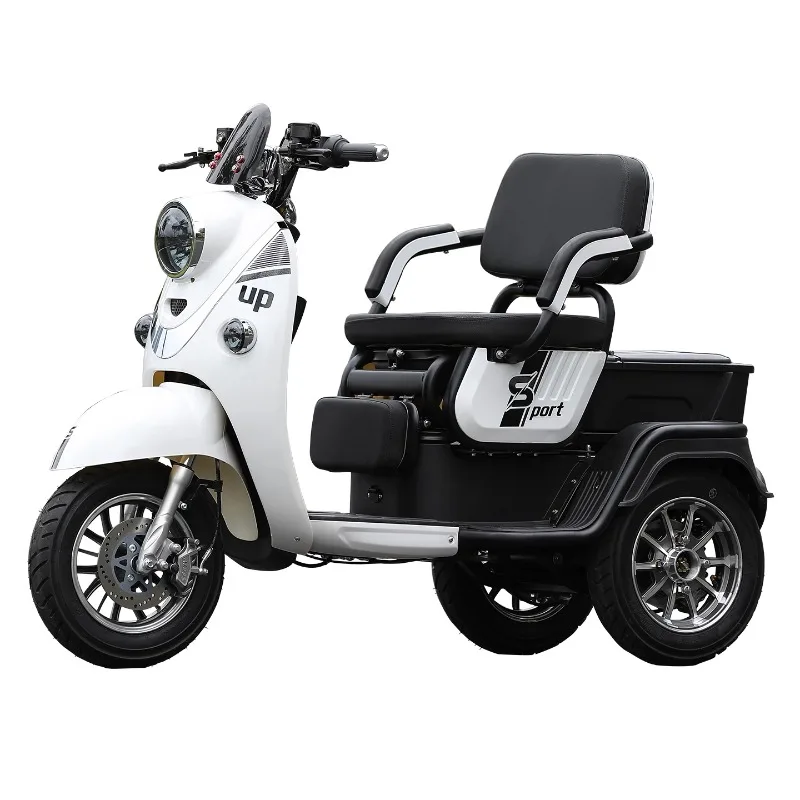 Electric tricycle, small turtle household small battery car, old adult men and women pick up and drop off children scooter 72V h
