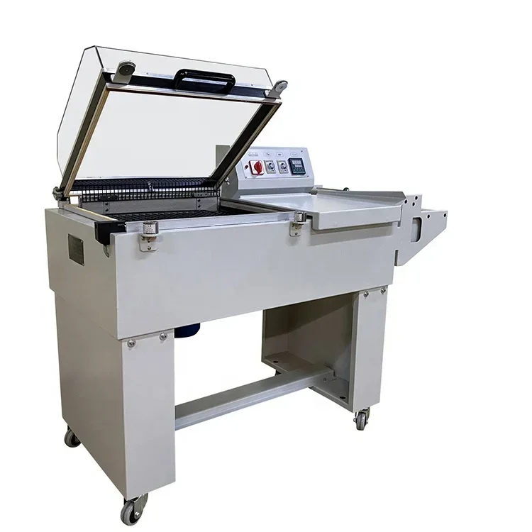 Semi-Automatic L-Type Thermo Film Shrink Wrap Sealing Cutting Machine 2-in-1 Commercial Packaging Equipment