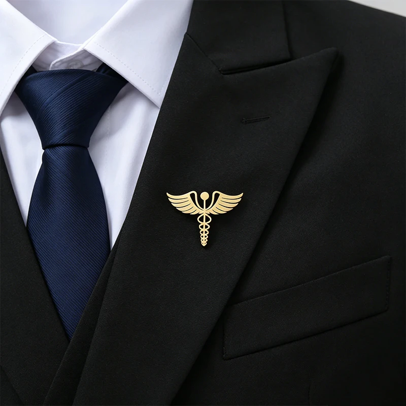Custom Logo Brooches Custom Stainless Steel Patterns Pins Badge Personalized Logo Clothing Pins Suit Brooch Man Badges Wholesale view 2