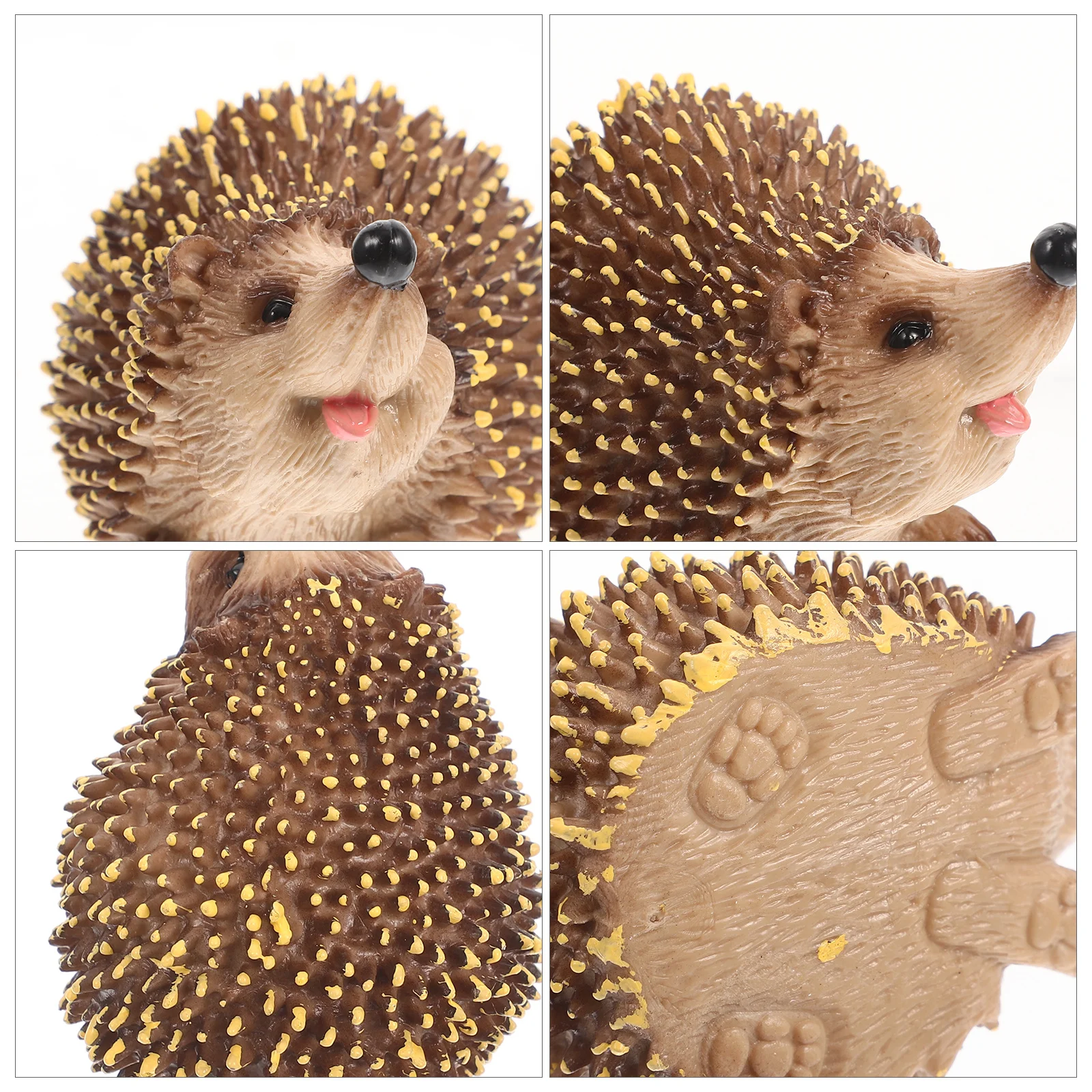 القنفذ المصغر قسط البلاستيك الحرفية لحديقة ديكور المشهد الصغير بونساي الزينة تمثال صغير النحت