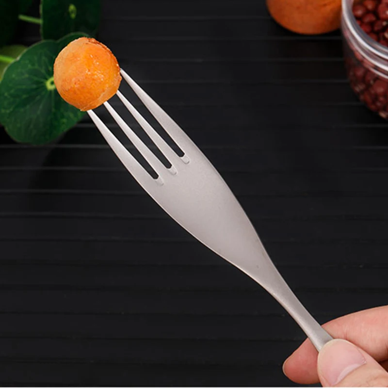 Keith Titanium Thicken Spoon Fork Kitchen Tableware for Dessert Coffee Soup Spoon Outdoor Camping Hiking Travel Tableware Ti5203