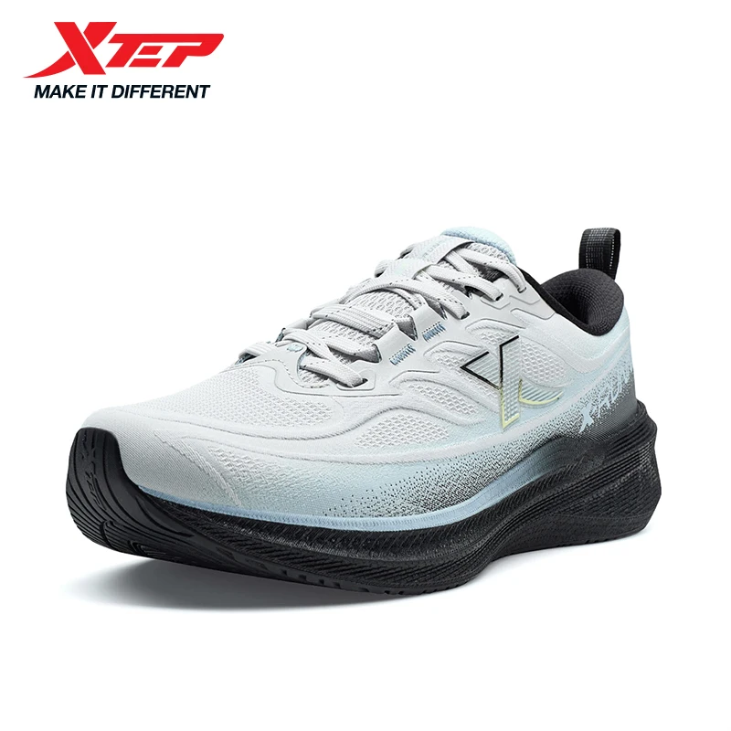 Xtep Running Shoes For Men 2025 Winter Trendy Shock Absorption Cushioning Non-Slip Comfortable Lace Up Sneakers 875419110045