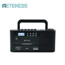 Retekess TR641 Radio AM FM Radio Portable Vintage Cassette Radio Transcription Function Dual power Supply Speaker Recording