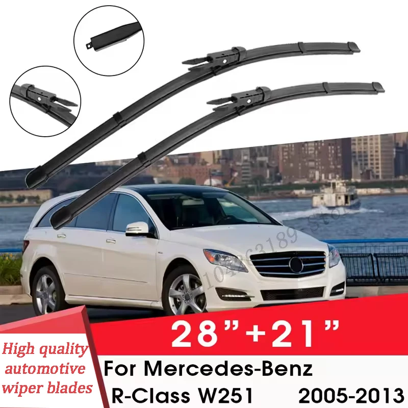 

Car Wiper Blade For Mercedes-Benz R-Class W251 2005-2013 28"+ 21" Windshield Windscreen Clean Naturl Rubber Car Accessories