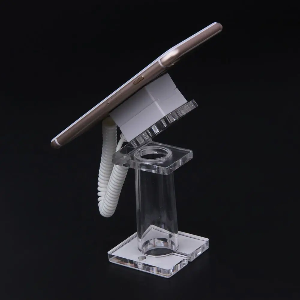 

Spring Chain Transparent Combination Security Anti-theft Mobile Phone Stand Phone Base Demonstration Bracket Display Holder