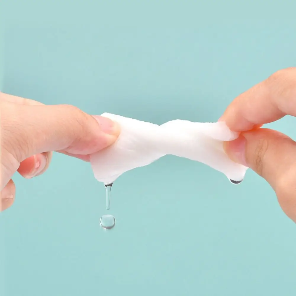 Toalhetes cosméticos portáteis almofadas de algodão de maquiagem dupla face descartáveis remoção de maquiagem almofadas de algodão faciais
