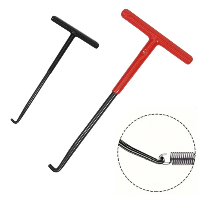

Motorcycle Exhaust Spring Hook T Shaped Handle Exhaust Pipe Spring Puller Installer Hooks Repair Tool for Springs Removal 1/2pcs