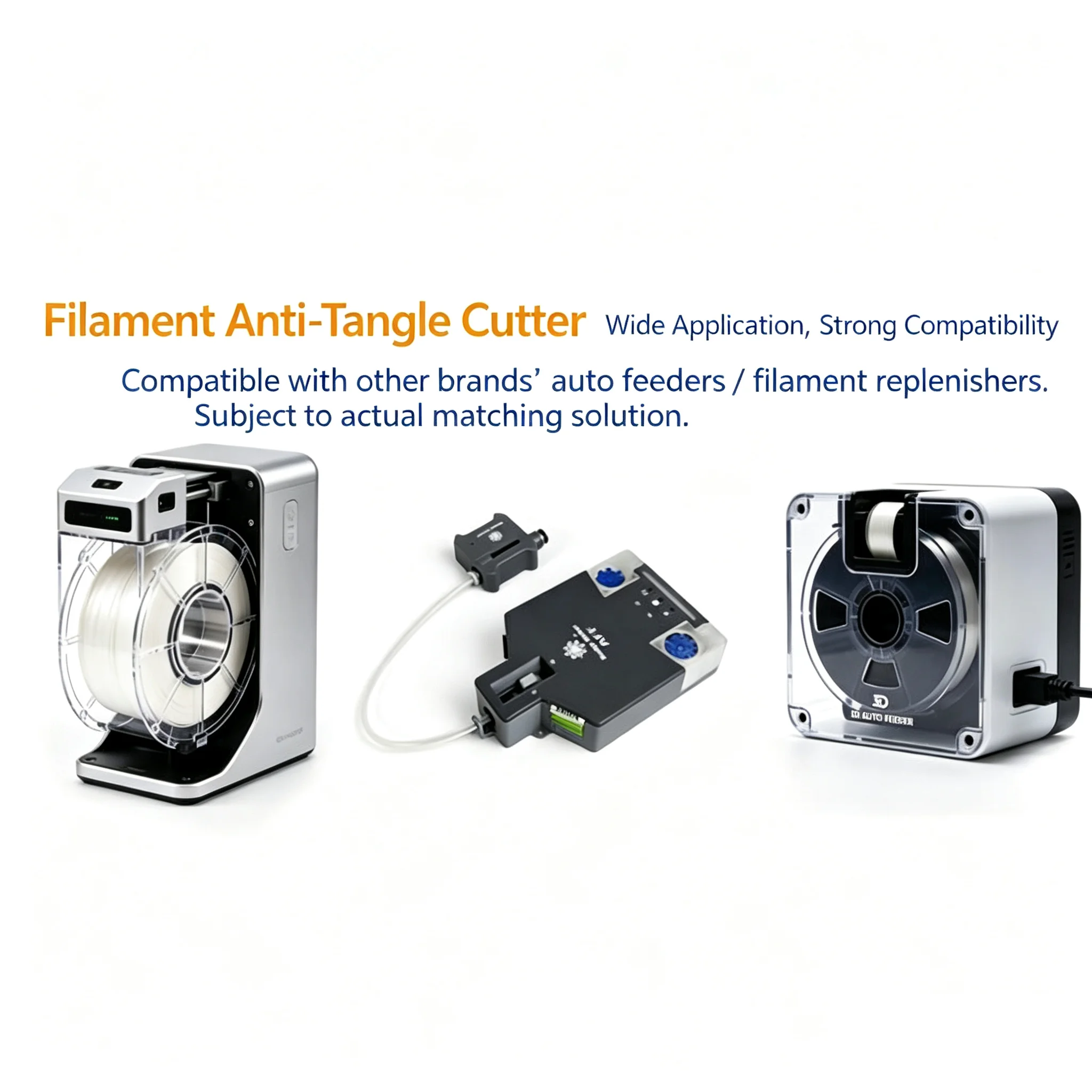 Für 3D-Drucker Filamentschneider Hochwertiges Anti-Stau-Filament-Kit für Bambu Lab H2D Anycubic Flashforge DIY Voron Vzbot Elegoo – Detail 2