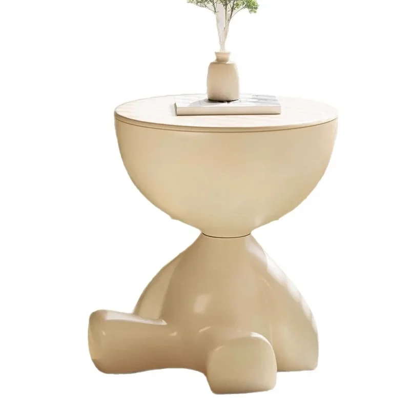 Modern Side Table - Multifunctional Corner End Table, Small Coffee Table for Living Room/Bedroom, Unique Design Nightstand