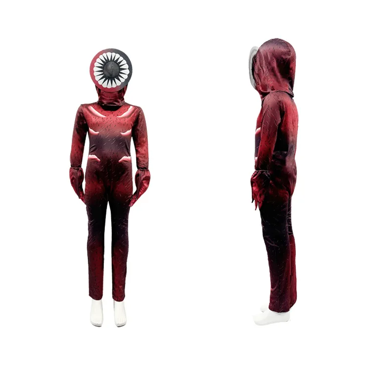 Halloween Horror Monster Cos Suit Game Anime Movie Cosplay Costume Onesie Tights Children Adult Bodysuits One Eye Big Mouth view 5
