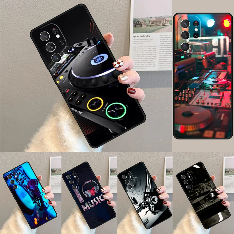 Electronic Music DJ Controller Mixer soft Phone Case for Samsung Galaxy note 10 pro S26 Ultra S23 S24 FE S25 S21 S22 PLUS Cover