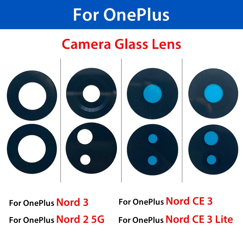 Camera Glass Lens Back Rear Camera Glass Lens with Glue For OnePlus Nord CE 2 Lite 5G Nord CE 3 Nord CE 3 Lite Nord CE4