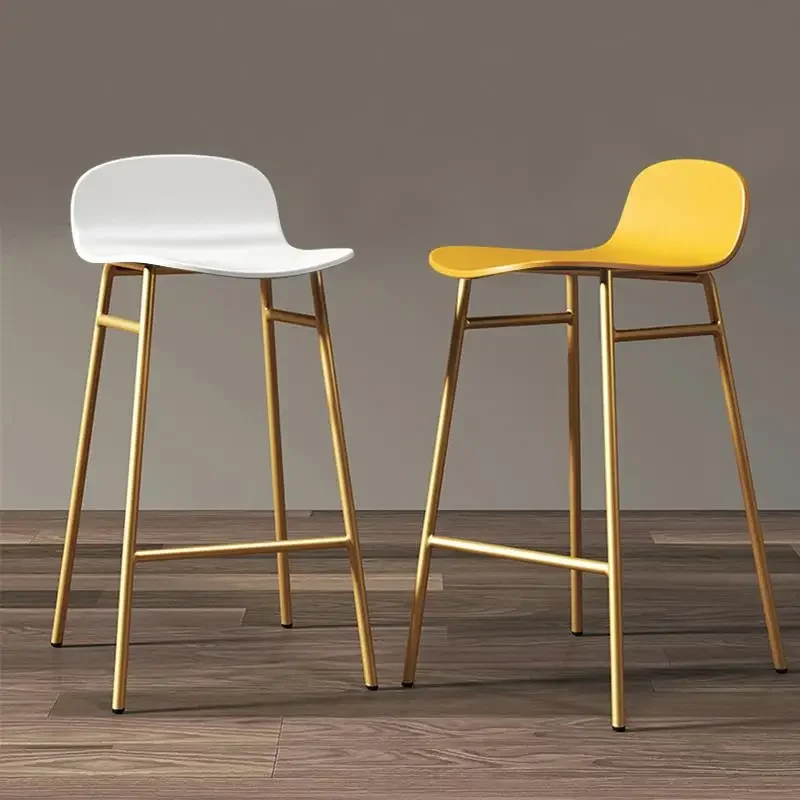 Luxury On Offer Stool Chair Living Room High Stools Modern Bar Chair High Quality Kitchen Furniture Backrest Manicure Metal