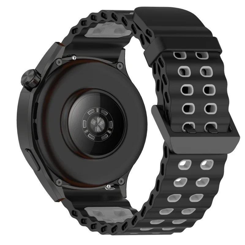 22 mm Ocean-Silikonband für Amazfit Bip Max Sports, zweifarbiges Armband für Amazfit Bip Max, Ersatzzubehör, Correa – Detail 20