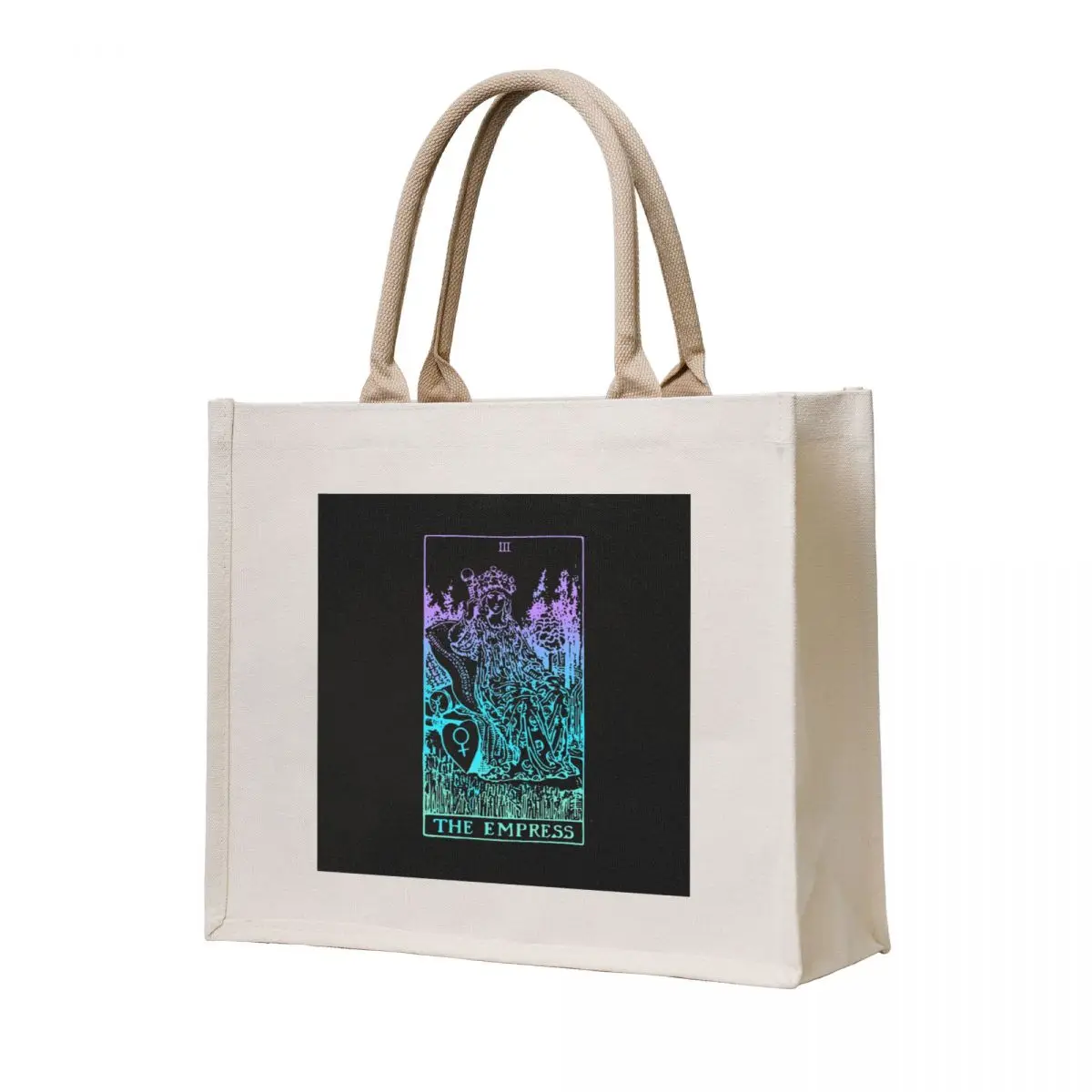 

The Empress Tarot Card Rider Waite Witchy Tote Bag shopper bag women canvas bags woman 2025 shopper bag women