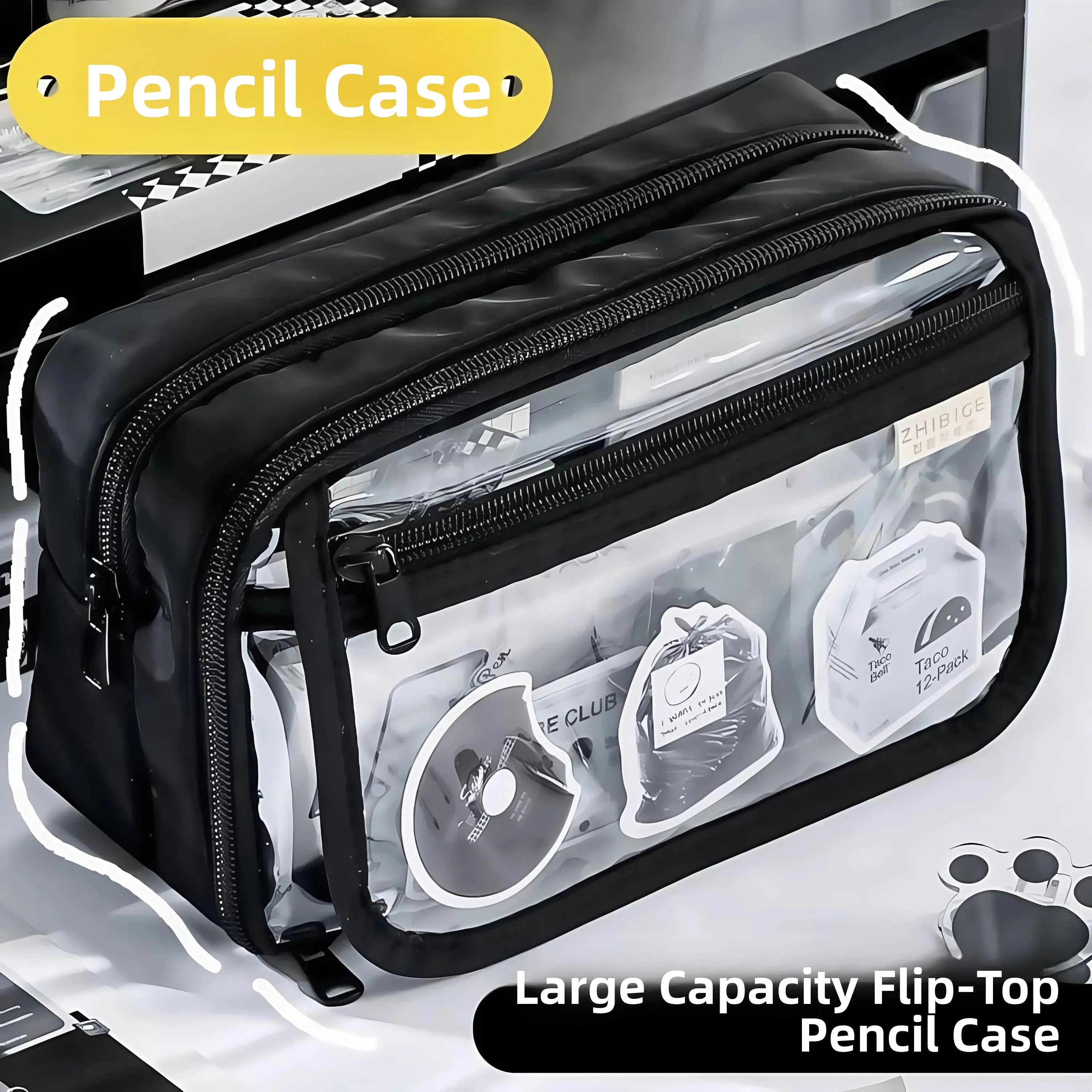 trousse-a-crayons-grande-capacite-sans-douleur-en-toile-pour-collegiens-et-collegiennes-transparente-simple-noire-sac-de-rangement-multicouche