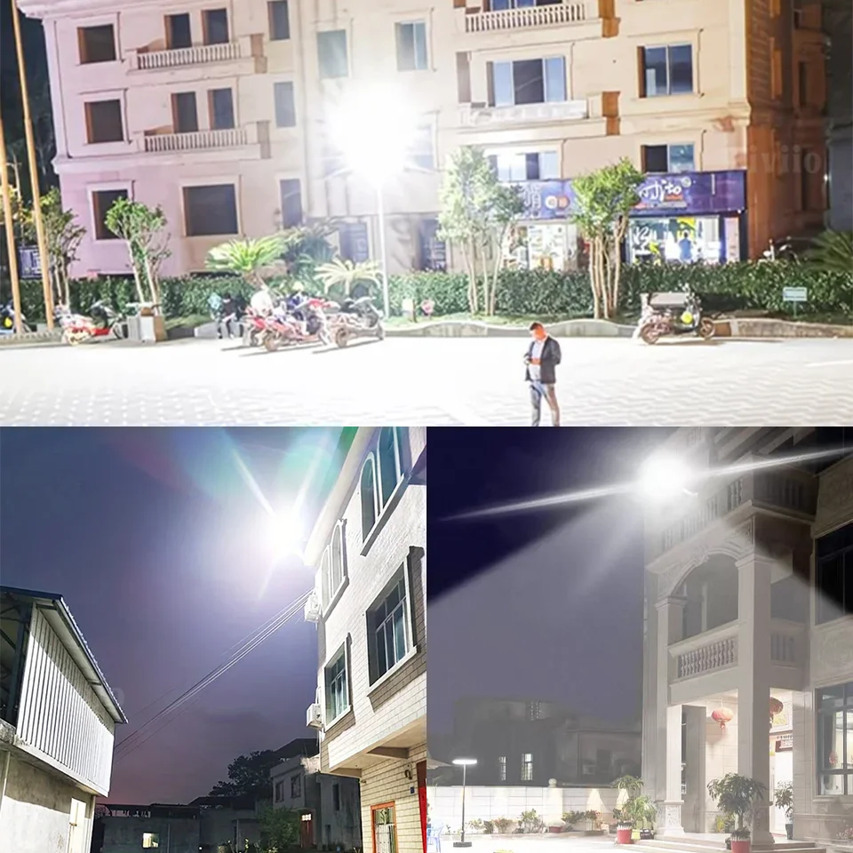28000W Equivalent Solar Lights Commercial Outdoor Dusk To Dawn Solar Lamp Waterproof Backyard Garden Security Lighting IR Sensor