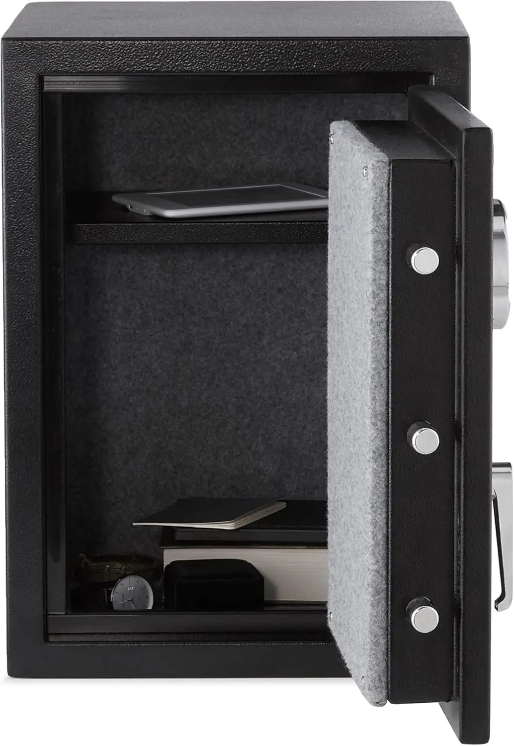 Fire Resistant Security Safe with Programmable Electronic Keypad, Secure Valuables and Important Documents, 14.17"W x 13.8"D x 1