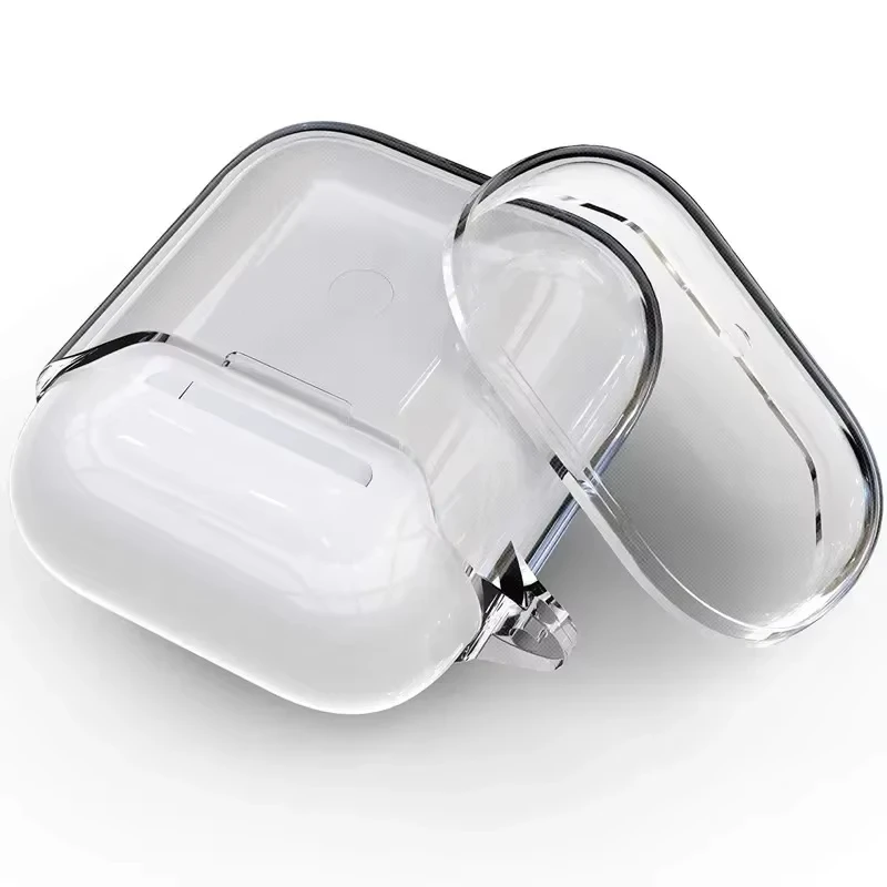 Transparent Case For AirPods 1 2 3 4 Pro Pro2 Clear Soft TPU Wireless Headphones Protective Cover With Keychain For Air Pods Pro