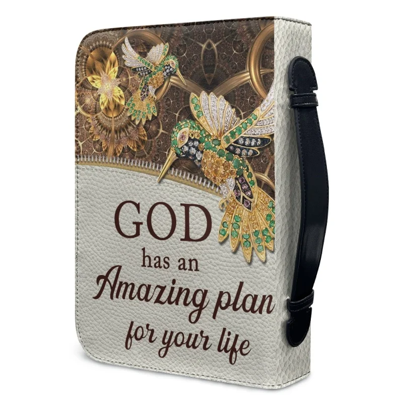 GOD Has An Amazing Plan For Your life For Women Men Christmas Gift Print Leather Bible Bag Women Cross Design Women's bags