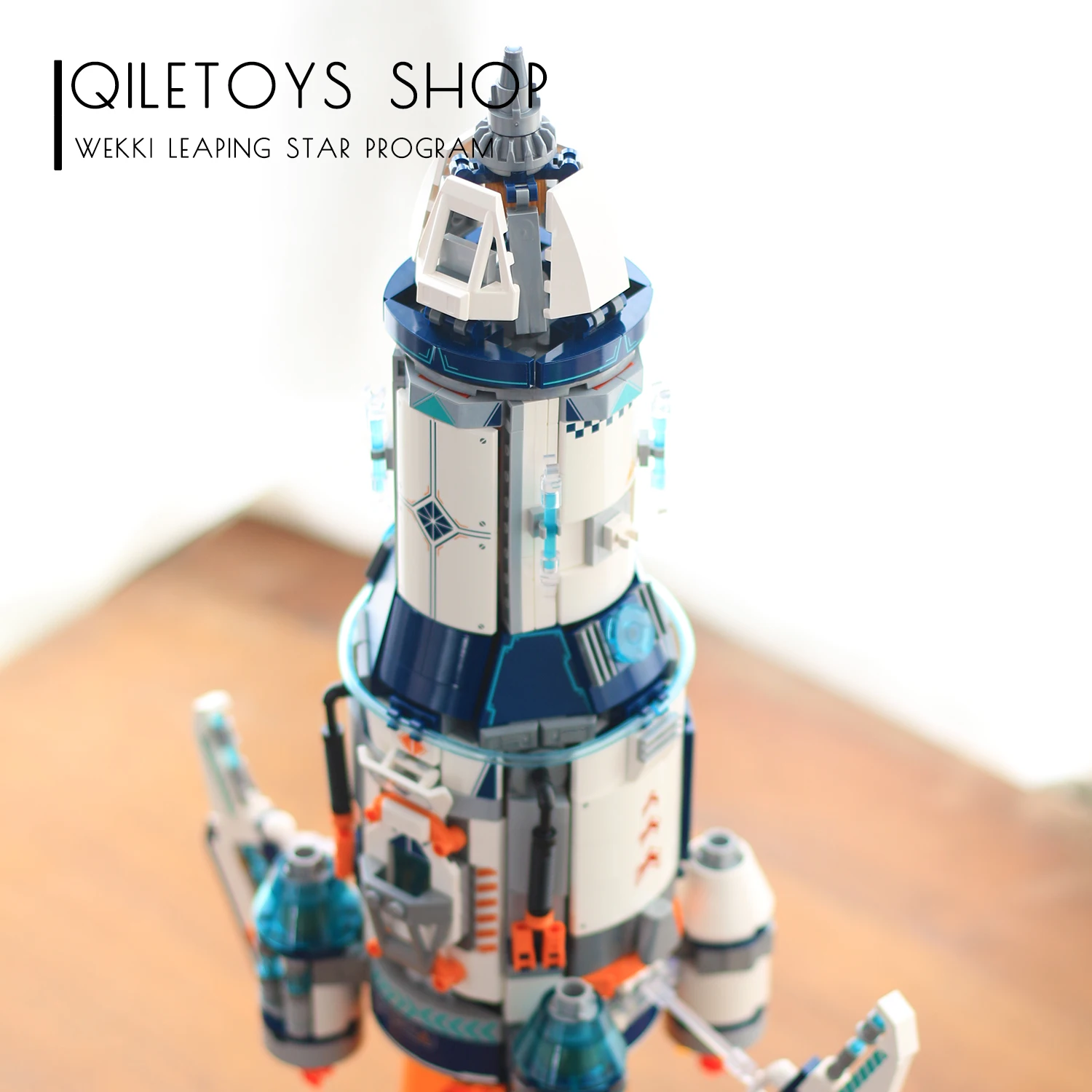 Em estoque 506512 moc técnico criativo foguete blocos de construção tijolos montagem modelo brinquedos para crianças aniversário presente natal