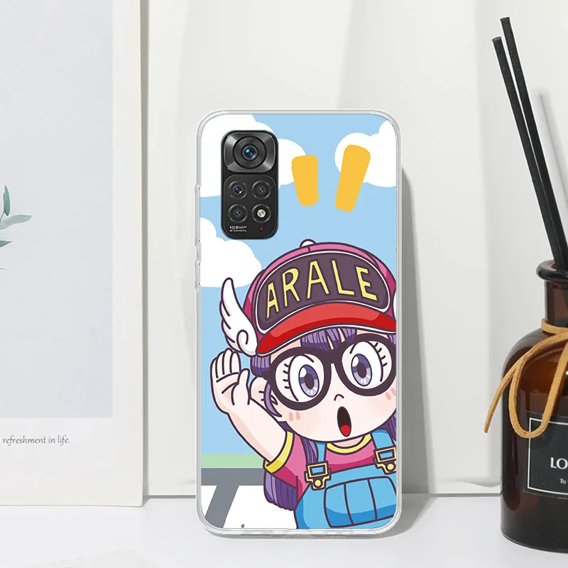 Dr Slump Arale Anime Phone Case For Xiaomi Redmi Note 13 12S 11S 10S 12 11E 10 Pro Plus 11T 9S 9 8T 8 7 Art Fundas Back Cover