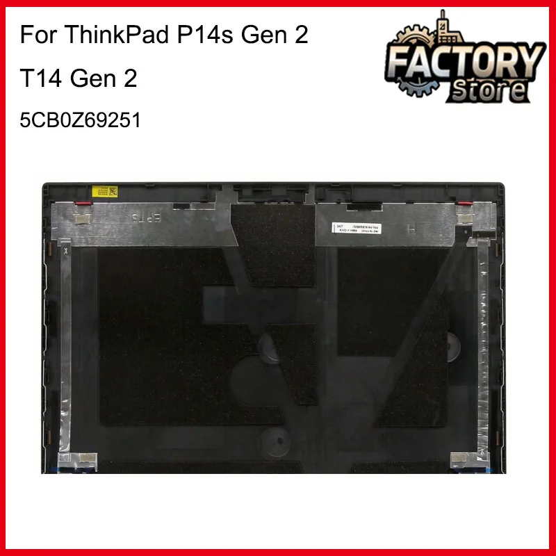 

New A-Cover For Lenovo For Thinkpad P14s Gen2 & T14 Gen 2 LCD Rear Lid Cover 5CB0Z69251 Black