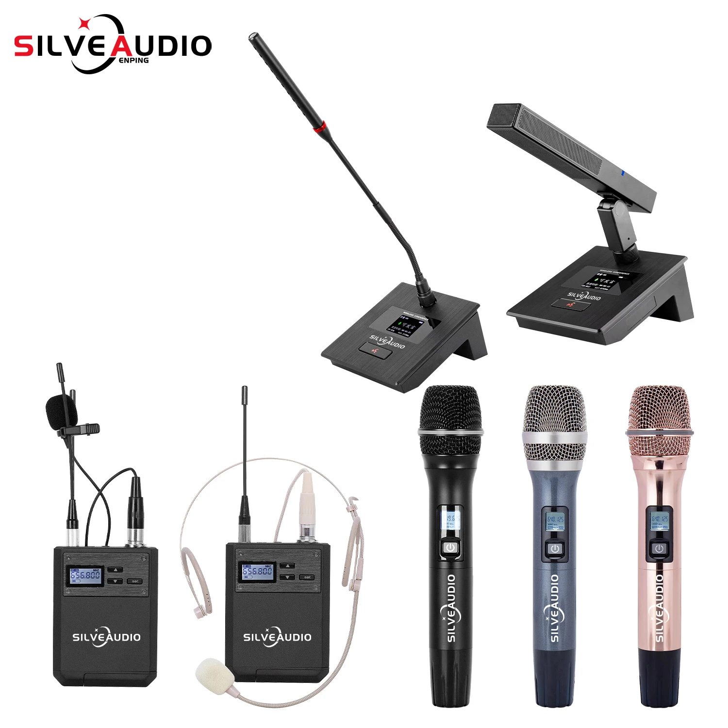 ワイヤレス赤外線周波数マイク,GAW-M26 uhf,1対2,会議,カラオケ,教会のステージに適しています