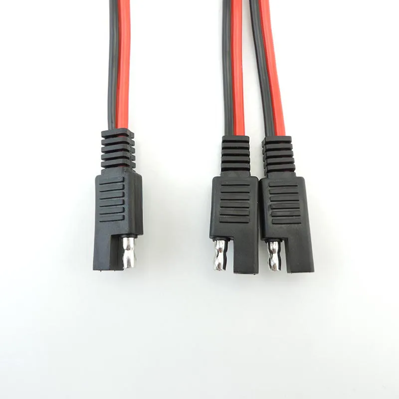 14AWG 20A 1 SAE to 2 Sae Power Extension Solar Panel system Cable Quick Disconnect Plug connector Splitter Cord For Car Battery