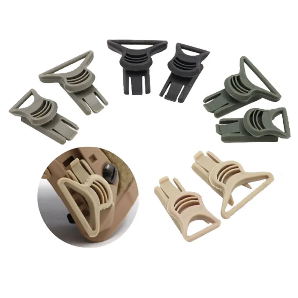 Tactical Helmet Goggle Clips Set For ARC Rail Mounts Nylon Material Airsoft Helmet Side Mount Accessories NA88S