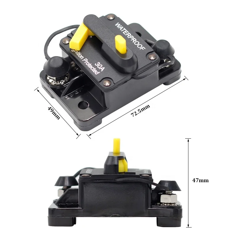 40A 50A 60A 70A 80A 100A 150A 200A 250A 300A Marine Solar Truck Car Audio Inline Automotive Circuit Breaker