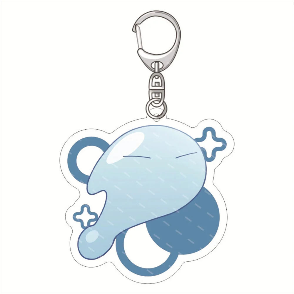 Q Version Anime That Time I Got Reincarnated as a Slime Keychain Acrylic Cartoon Key Chain Pendant Accessories Keyring Gifts