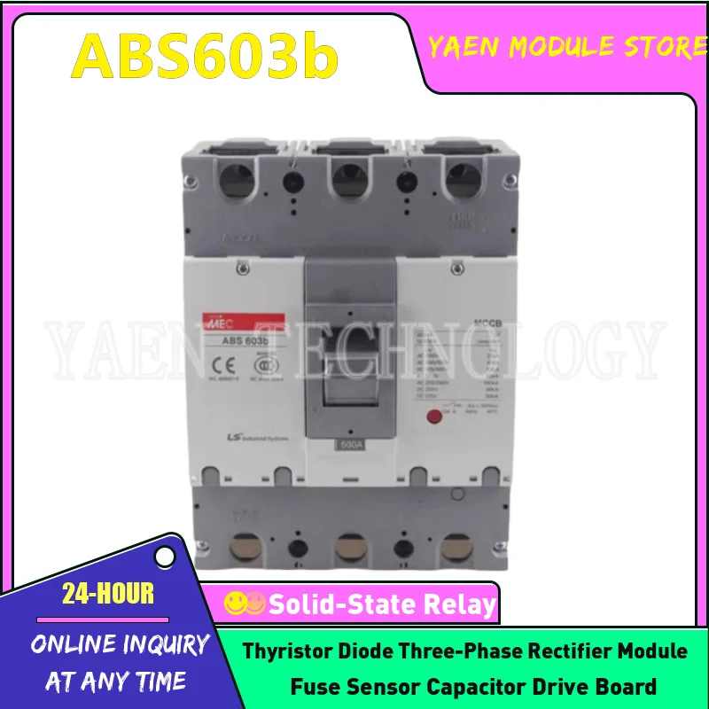 

Circuit breaker ABS603b 3P 500A 600A