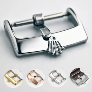 Hebilla de reloj de acero inoxidable 316L 16 mm 18 mm 20 mm Sustituto de cierre pulido fino para accesorios de relojes Rolex 12 mejores piezas de reloj de Gucci de ventas - №3