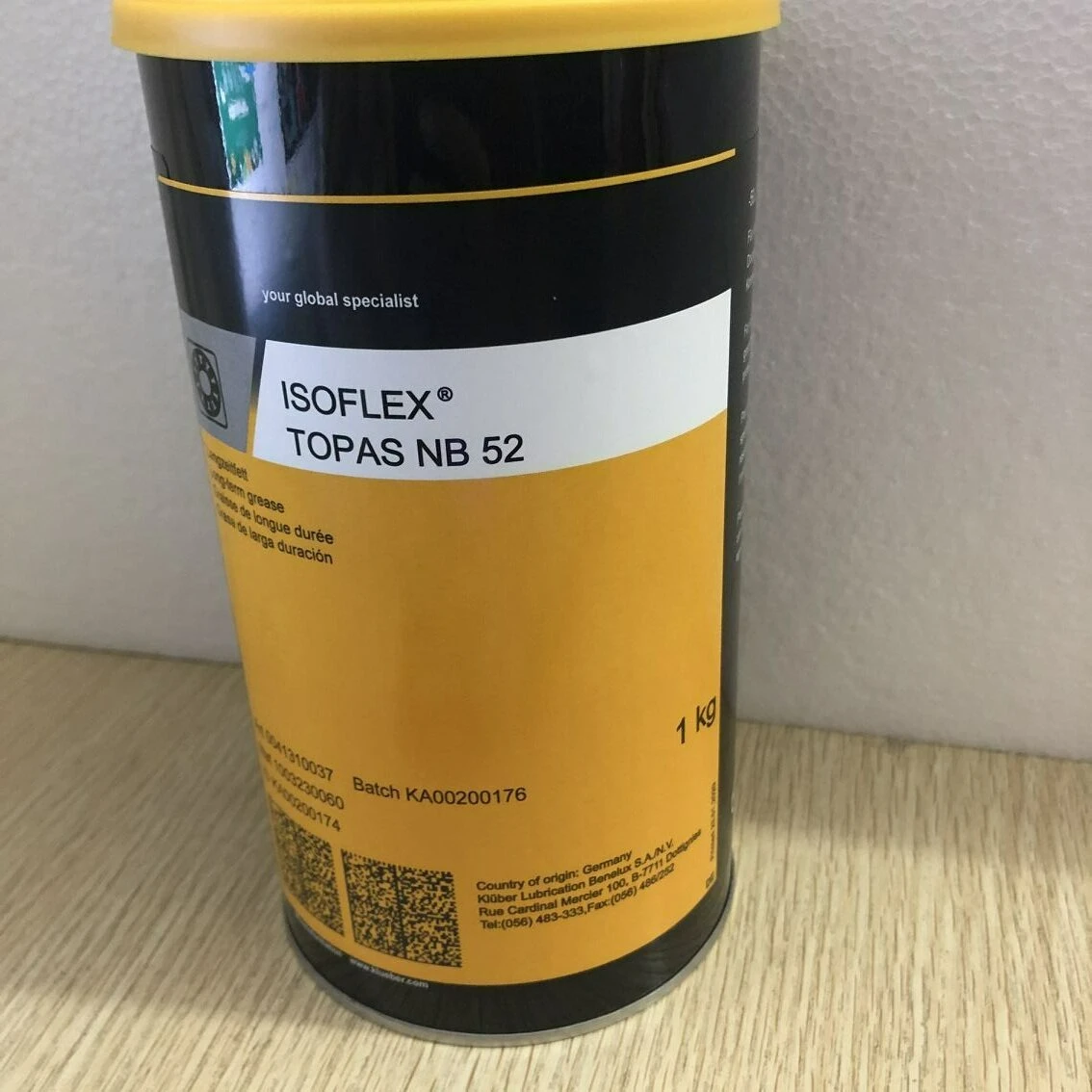 KLUBER NB52 Bearing Grease 1KG Industrial Lubricants NB 52 for Mountain Bike Low Temperature Electrical Contact Parts