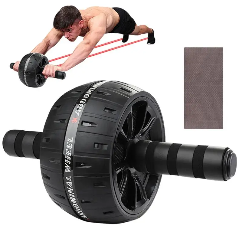 Abdominal muscle roller ABS abdominal tonic home fitness equipment with Knee Pad for Core Strength Training Abdominal Exercise