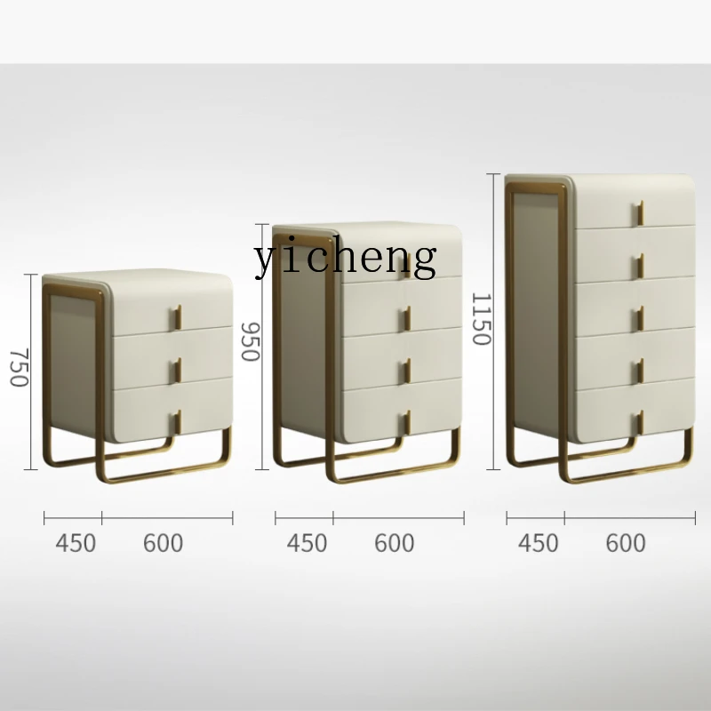 XL Light Luxury Chest of Drawers Italian Modern High-End Bedroom Storage Cabinet Four Six-Bucket Cabinet